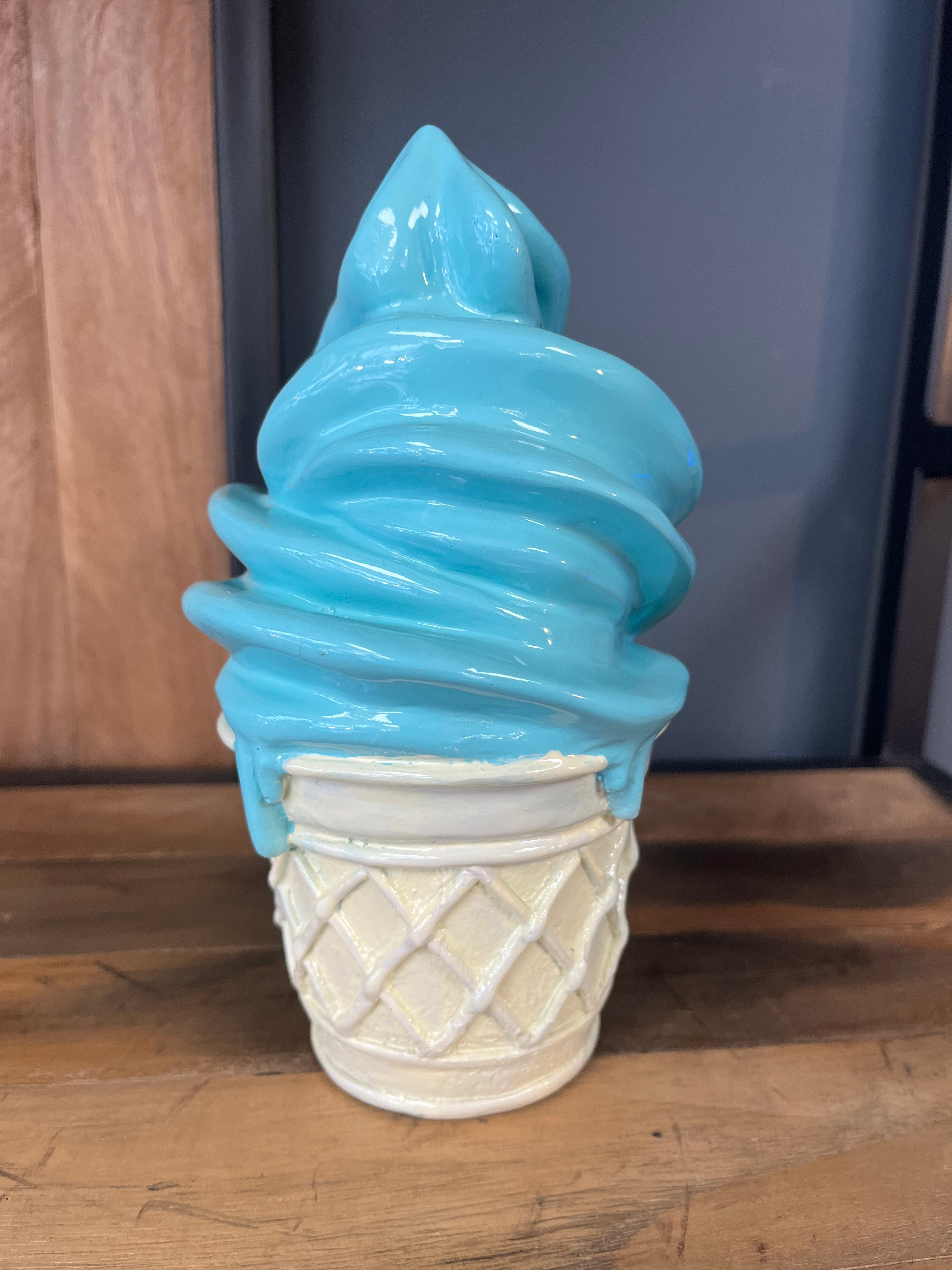 Ice Cream Cone Sculpture small mint