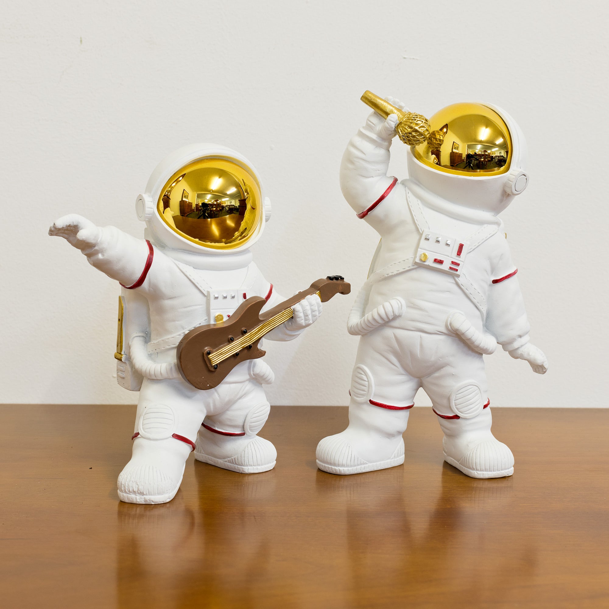 Microphone Astronaut Figurine