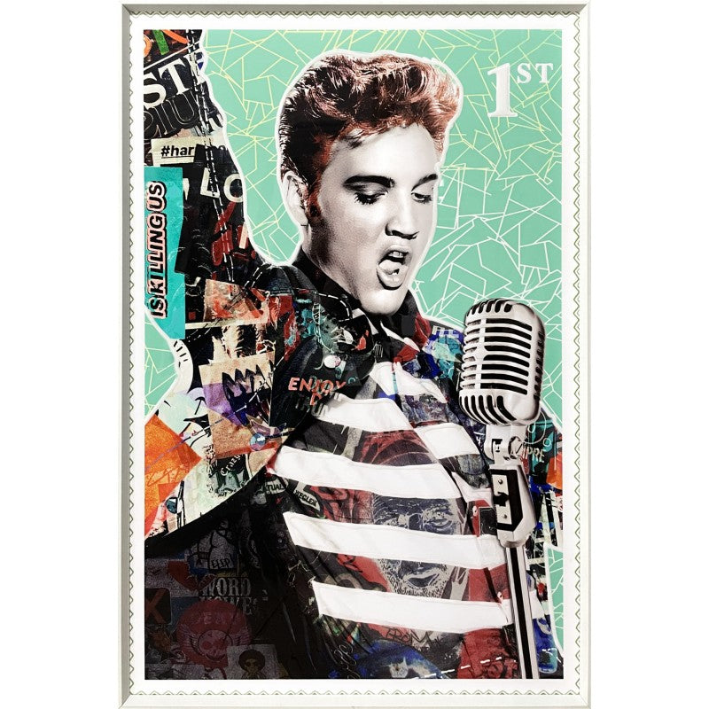 'Elvis 1st Class' - Framed Artwork