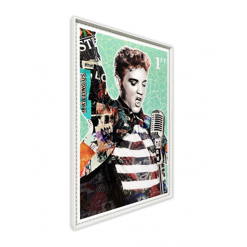 'Elvis 1st Class' - Framed Artwork