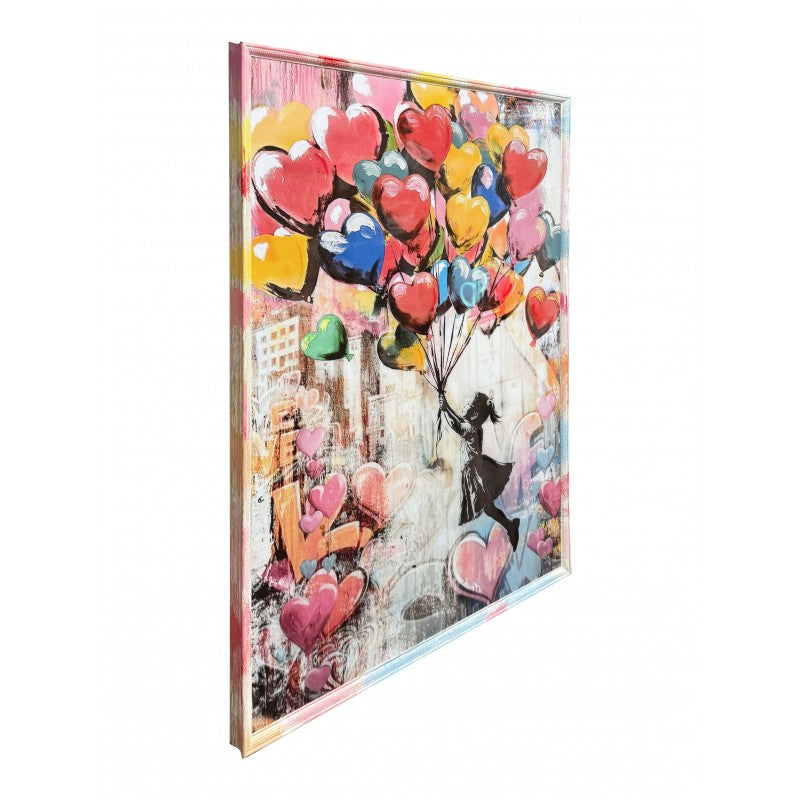 Girl with Balloons Wall Art