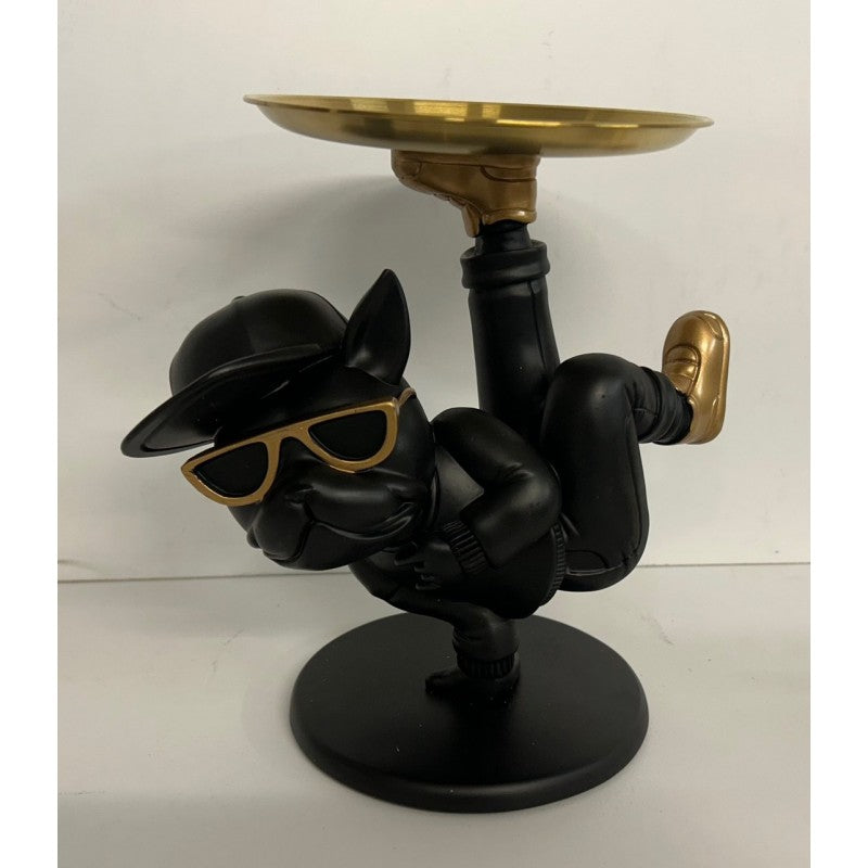Groovy Black Break Dancing Dog