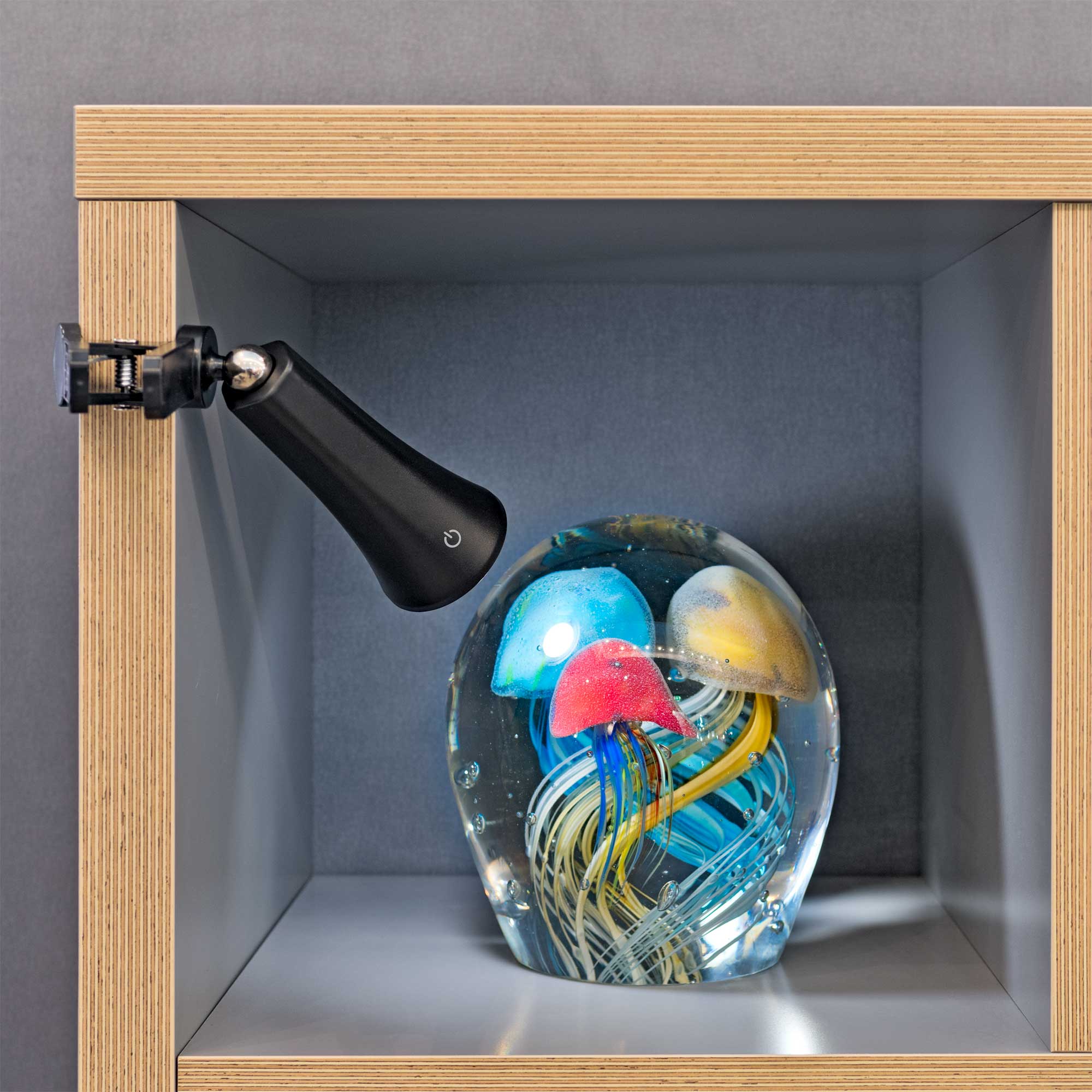 Large Glass Swirling Jellyfish