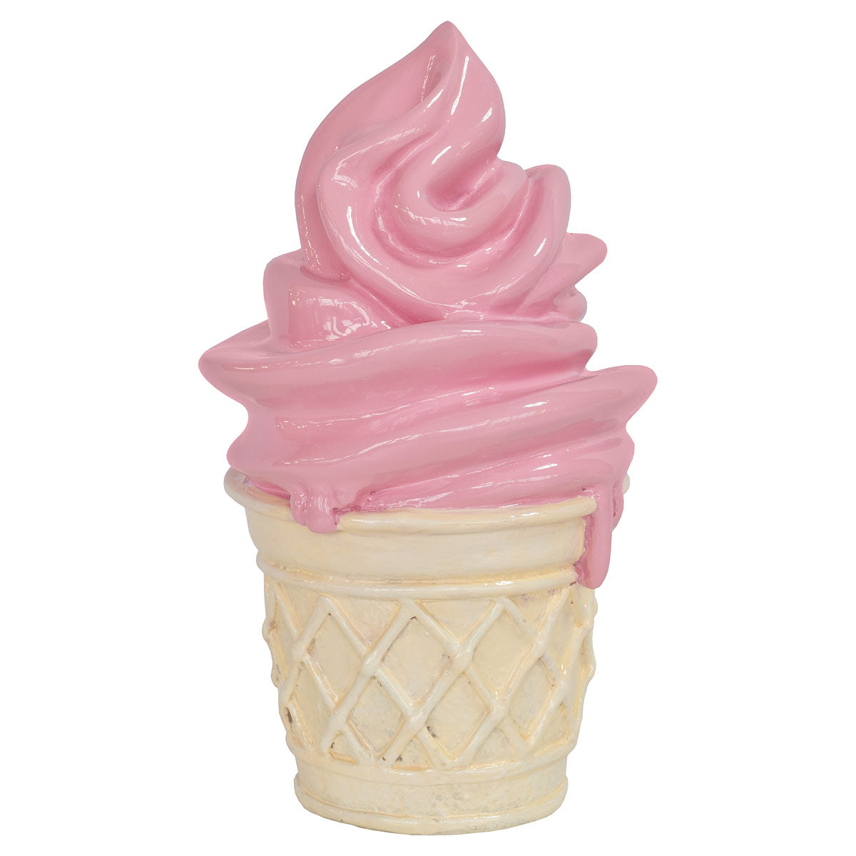 Ice Cream Cone Sculpture small pink