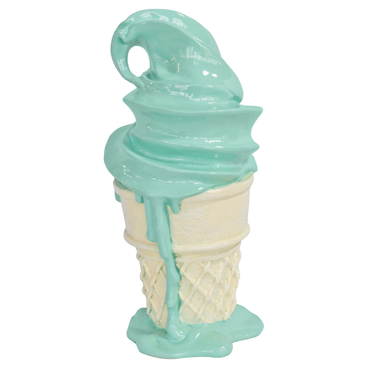 Ice Cream Cone Sculpture Large Mint