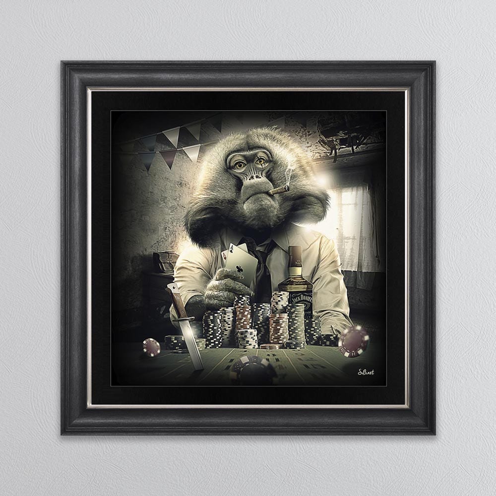 ACE MONKEY FRAMED WALL ART