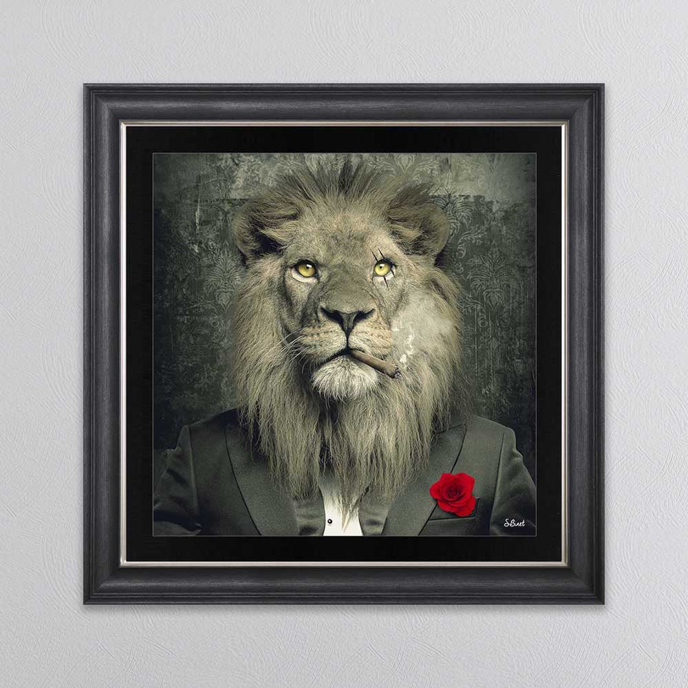 LION MAFIA FRAMED WALL ART