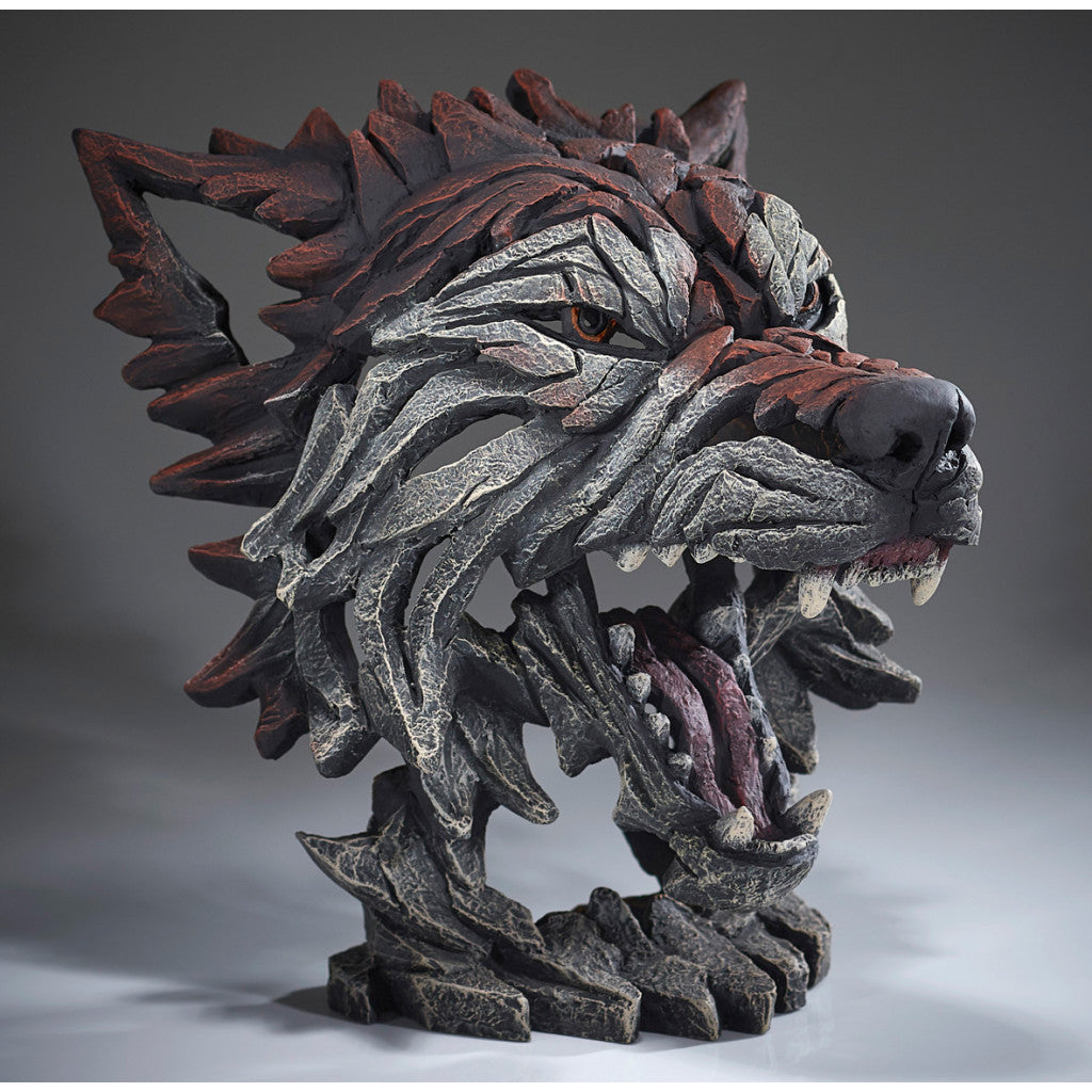 Wolf Bust - Timber