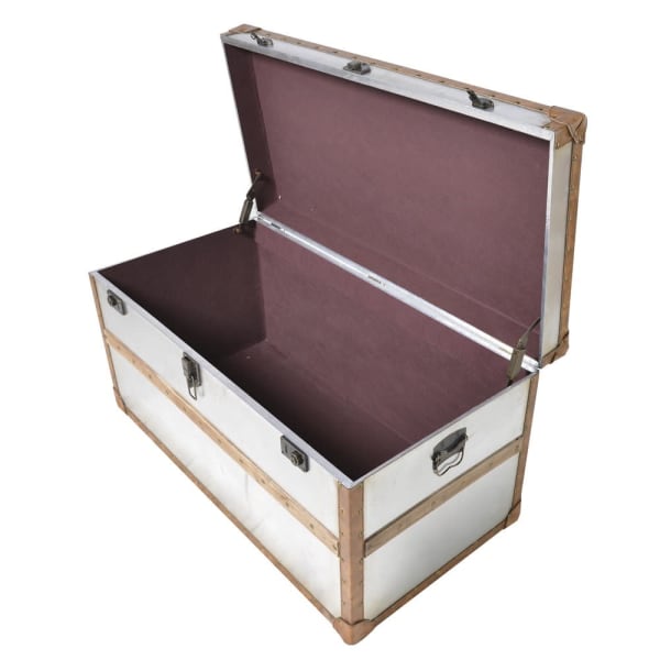 Metal and Lat Trunk Bedding Box