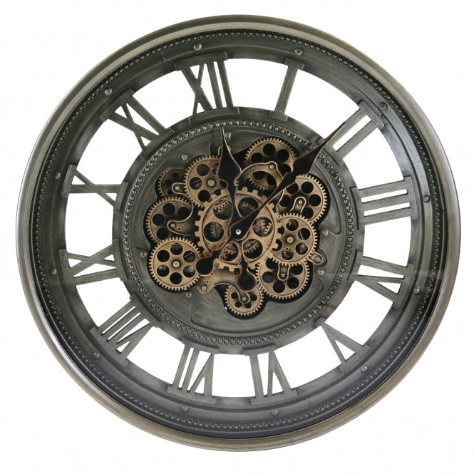 Wheel clock-cog clock