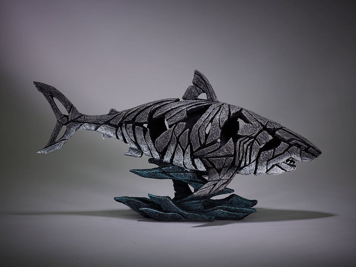 Edge shark sculpture