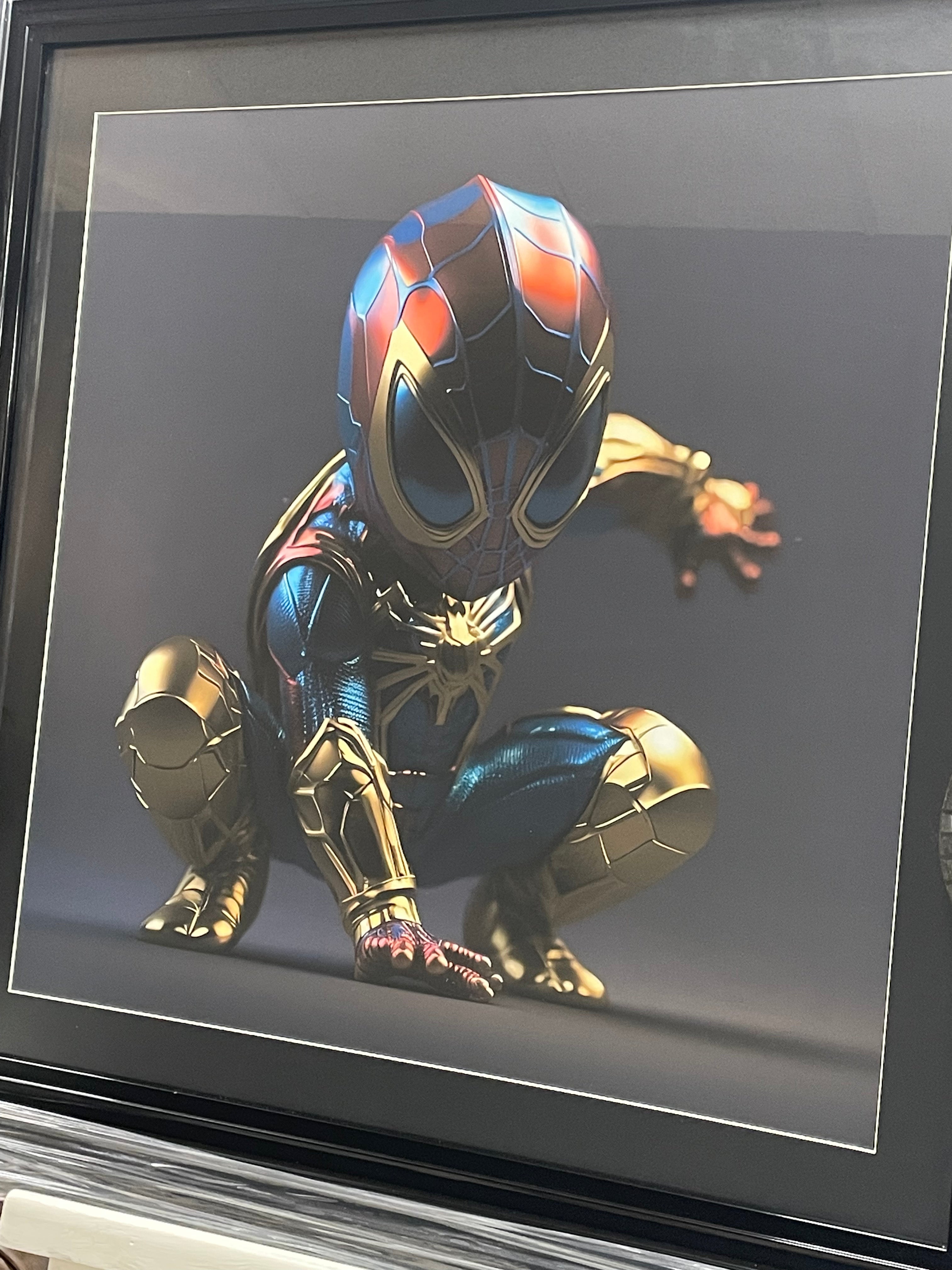 Miniature Gold Spiderman picture