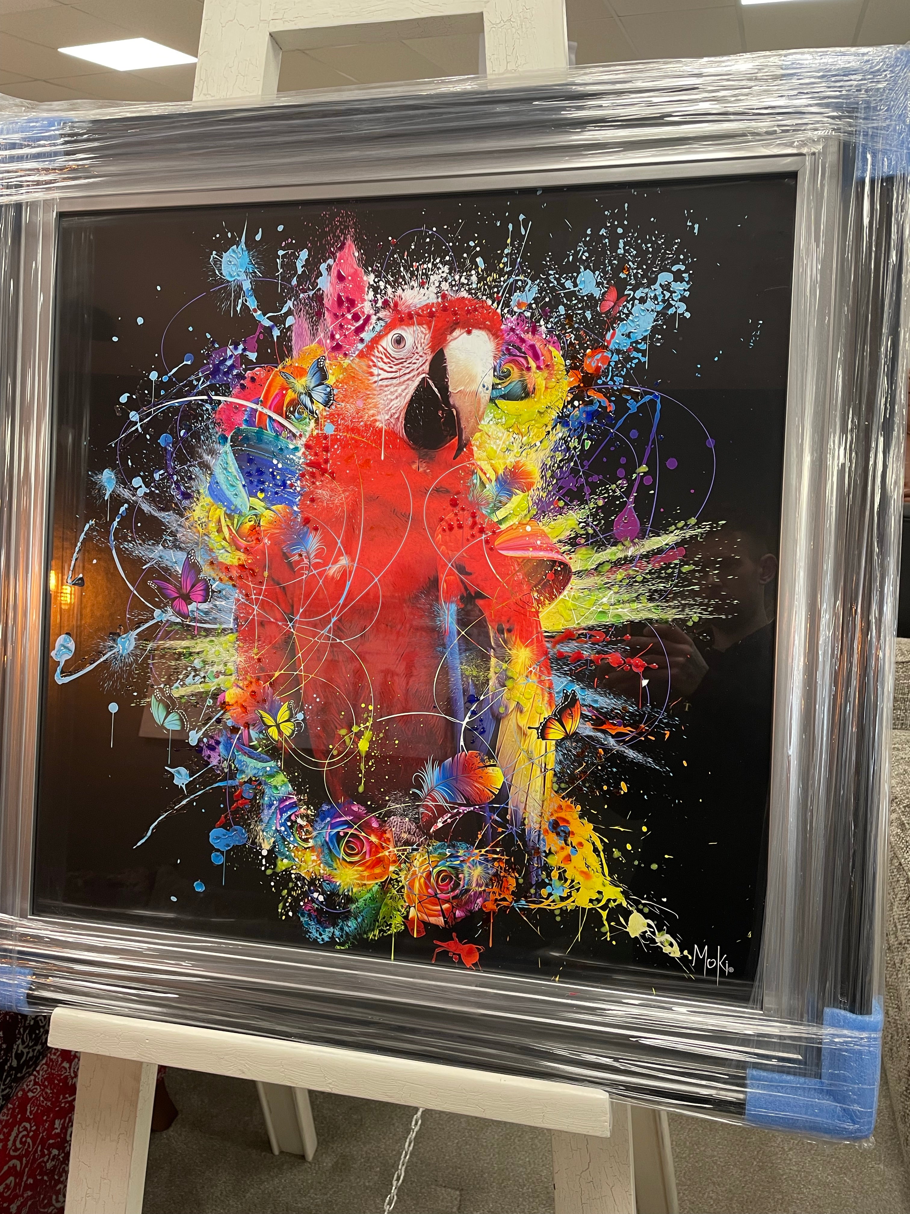 Moki Parrot Liquid art
