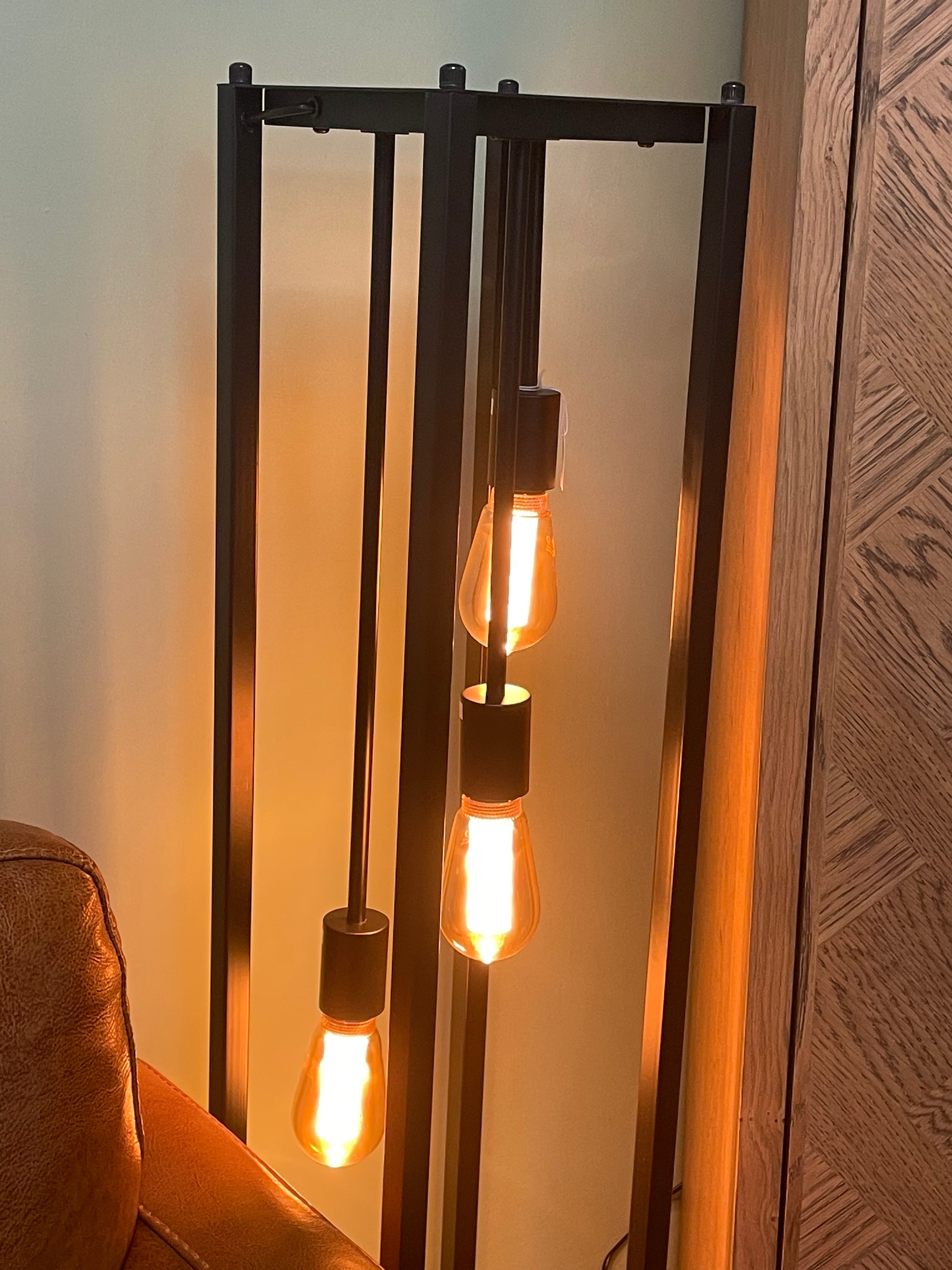 Triple Hanging Filament Floor Lamp — Downtown Accessories