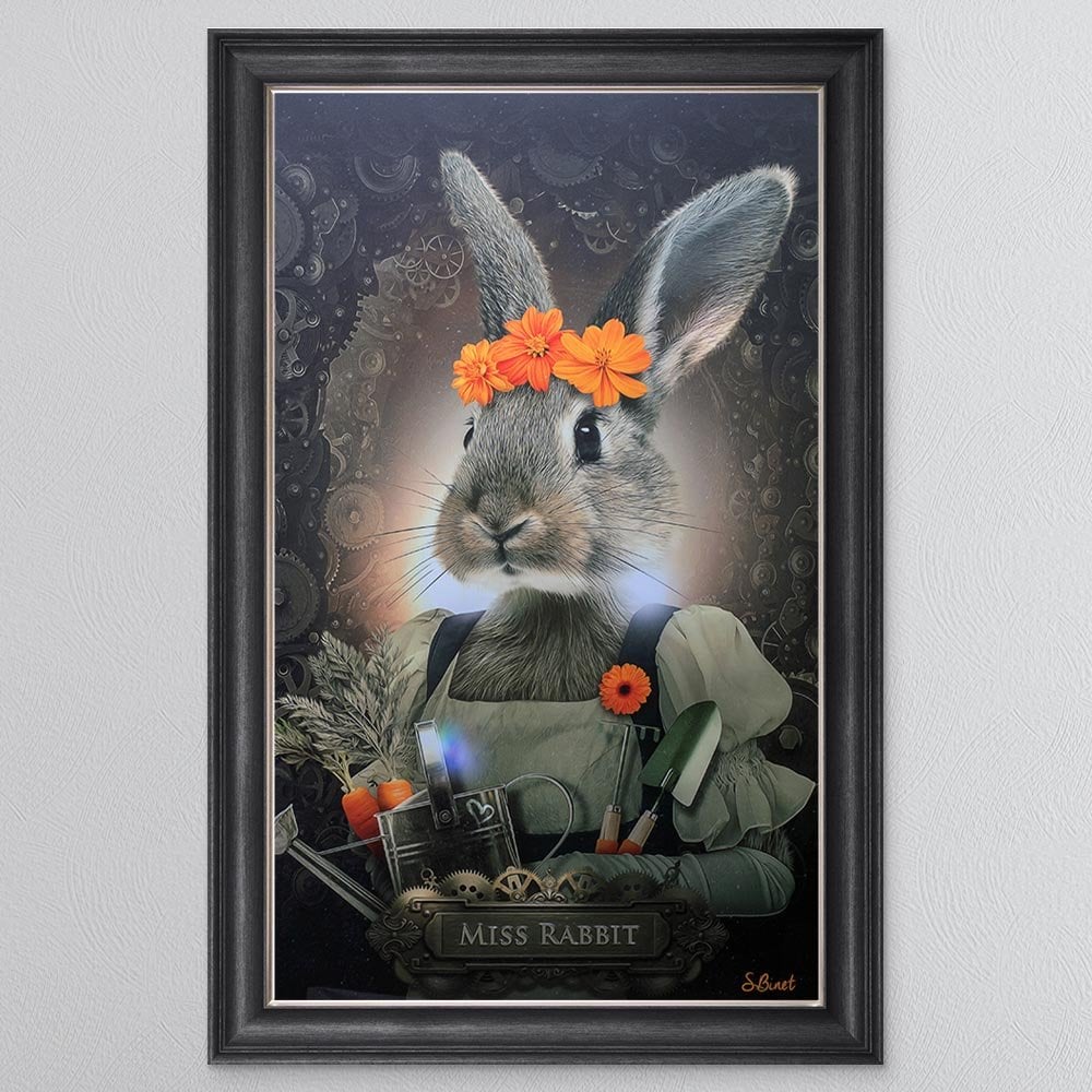 Miss Rabbit Framed Wall Art